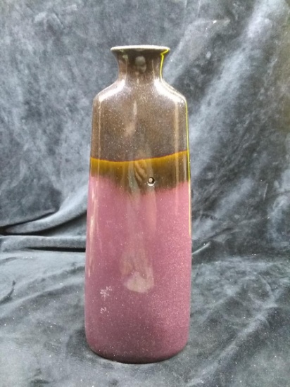 Contemporary Glazed Cranberry Vase