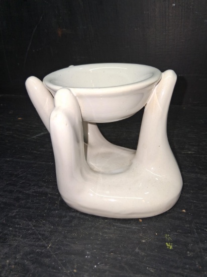 Novelty Ceramic Hand Tealight/Trinket Dish
