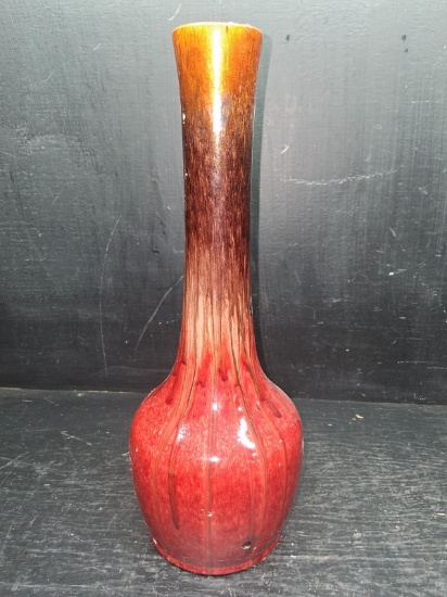 Contemporary Vase-Red and Black