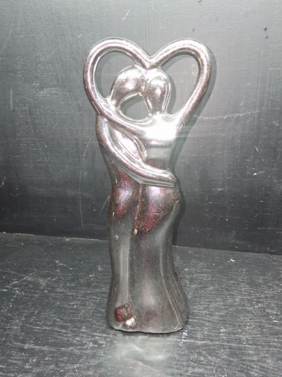 Ceramic Chrome Contemporary Figure-Hearts of Love