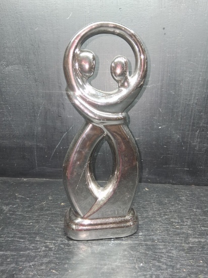 Ceramic Chrome Contemporary Figure-Circle of Love