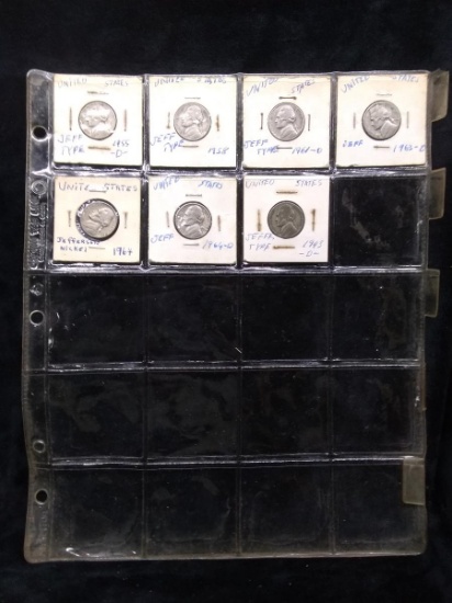 Coin-7 Assorted Dates Nickels