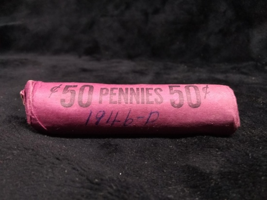 Roll Coin-1946 D Pennies