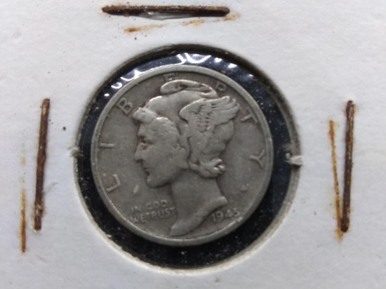 Coin-1945 Mercury Head Dime