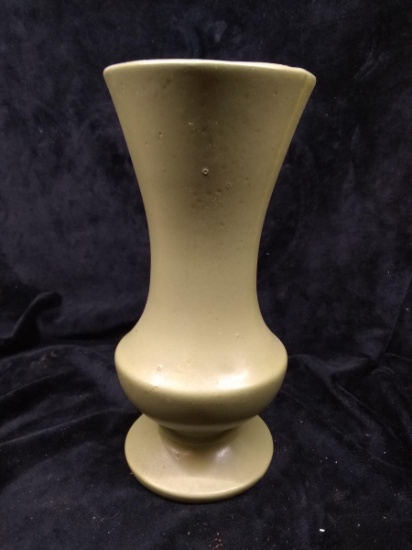 Green Pottery Floral Vase