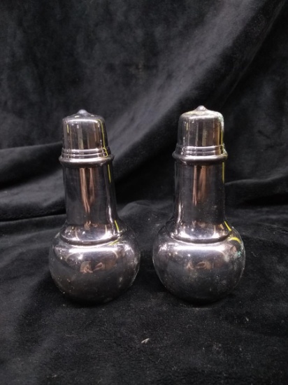Pair Silver Plate S&P Shakers