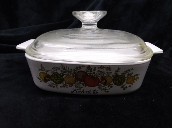 Vintage Corning Ware Baking Dish with Lid-L'Echalote