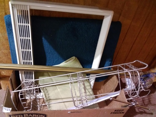 BL-3 Tier Corner Shelf, Curtain Rod, Bathroom Mats, A/C Unit Cover
