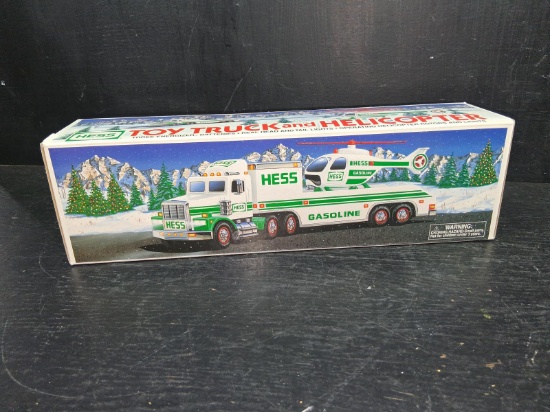 Hess Collector Vehicle-Toy Truck and Helicopter