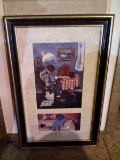 Framed and Matted Print-Daily Snooze & The Holy Ghost by Annie Lee
