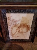 Framed Pencil Sketching-Angel Plays Bells signed