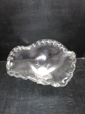 Murano Glass Bowl with Silver Pedestal Base