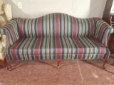 Contemporary Queen Anne Humpback Sofa
