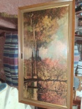 Framed Print-By the Sawmill signed R Wood