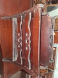 Antique Mahogany Magazine Rack