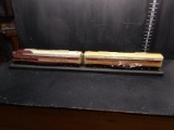Plaster Desk Train Model -Rock Island Engine and Passenger Car