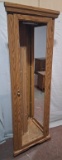 Laminate Mirror Back Corner Shelving Unit