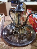 BL-Silver Plate Tea Service