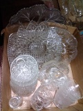 BL-Assorted Clear Glass-Serving Bowls, Plates, Cups