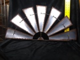 Decorative Metal Half Windmill Wall Hanging