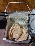 BL-Storage Tote with Baskets, Wire Shelf, Basket