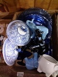 BL-Assorted Blue Decor-Plates, Elephants, Tops
