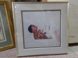 Framed and Matted Print-Squeaky Clean