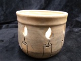 O'berry Natural Glazed Pottery Candle Vase
