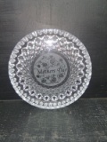 Lead Crystal Diamond Point Mother's Day Dish