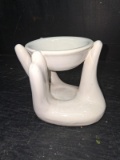 Novelty Ceramic Hand Tealight/Trinket Dish