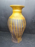 Large Painted Terra Cotta Vase