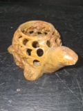Karigari Handcrafted Marble Tortoise Candle Holder