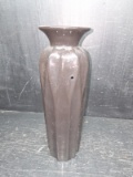 Black Ribbed Lamp Base/Candlestick