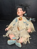 Porcelain Doll-Native American Girl