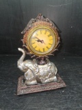 Decorative Elephant Desk Clock