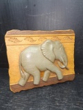 MCM Plastic Elephant Wall Plaque