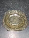 Vintage Federal Glass Madrid Amber Bowl