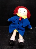 Vintage Madeline Plush Doll-Blue Coat