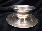 Sterling Silver Dish and Underplate-152.2 grams total