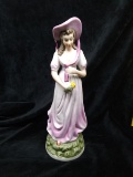 Porcelain Figure-Lady in Lavender Dress
