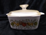 Vintage Corning Ware Baking Dish with Lid-Le Persil La Sauge