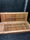 Pair Wooden Window Shutters