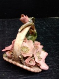 Capodimonte Style Flower Basket