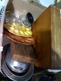 BL-Wooden Flatware Storage Box, Silver Plate, Deviled Egg Tray