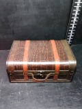 Decorative Faux Leather Wooden Storage Box