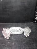 Vintage Indiana Tiara Sandwich Glass Sugar, Creamer & Underplate