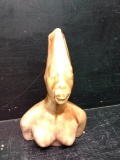 Glazed Ceramic Figure Indigenous Lady