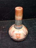 Hand painted Ceramic Chimney Style Vase