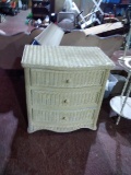 Wicker 3 Drawer Chest