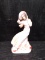 Hand painted Japan Figure-Girl in Pink Dress